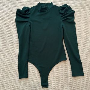 Hunter green body suit. Brand new with tags. Size large.